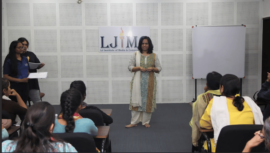 L J Institute of Media and Communications Ahmedabad Material development workshop sewa photo 8